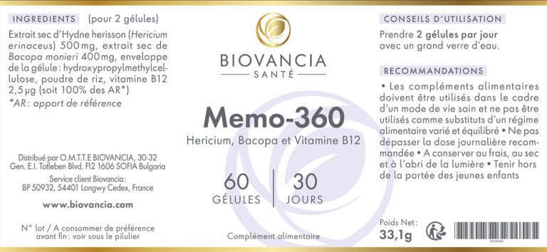memo-360 étiquette